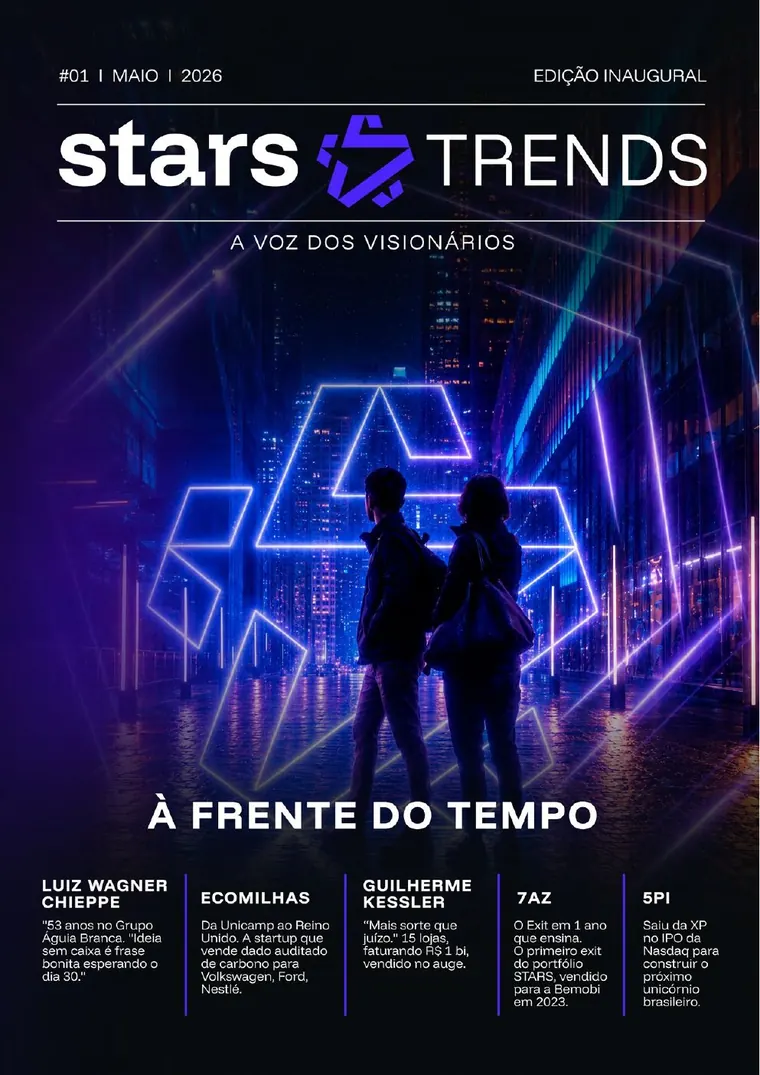 Capa da revista Stars Trends #01, maio de 2026: À frente do tempo